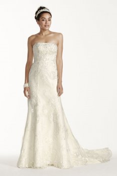 Tulle and Lace Trumpet Wedding Dress Style CWG707