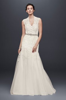 Petite Cap Sleeve Wedding Dress Style 7MS251005