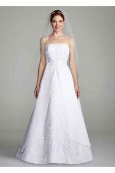 Strapless A-line Split Front Gown with Beading Style OP5268