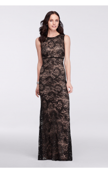 Chraming Long Sleeveless Sequin Lace 21346 Style Dress by Nightway