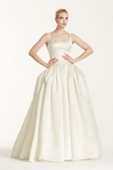 Truly Zac Posen Satin Wedding Dress with Pleating Style ZP341501