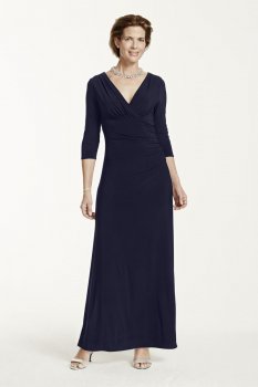 3/4 Sleeve Long Jersey Dress Style 8240