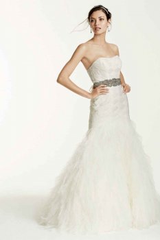 Petite Gown with Basket Woven Bodice Style 7SWG523