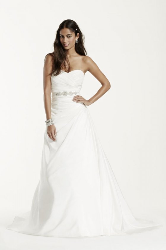Taffeta A Line Gown with Sweetheart Neckline Style WG3243
