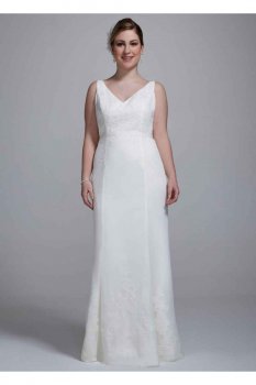 Chiffon Wedding Gown with Ruffle Detail and Lace Style 9MB3491