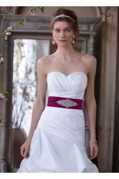 Dropped Waist Strapless Sweetheart Wedding Gown Style WG3444