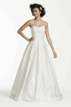 Laser Cut Organza Wedding Dress Style CWG631
