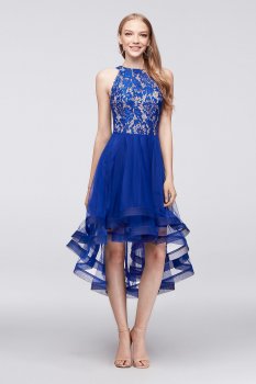 New Style X36081H427 High-low Lace and Tulle Homecoming Dress