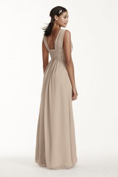 Long Chiffon Tank Dress Style W10832