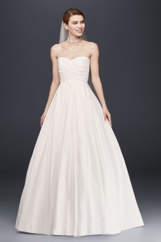 Faille Strapless Empire Wedding Dress Style WG3707