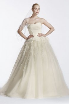 Truly Zac Posen Corseted Organza Wedding Dress Style ZP341550