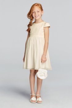 As-Is All Over Lace Short Sleeve A-line Dress