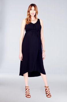 Jersey Maternity High-Low Tank Dress with V-Back Ingrid and Isabel 1438