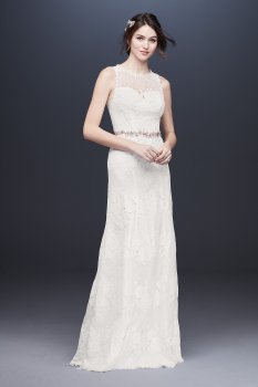 Sweetheart Illusion Open Back Lace Wedding Dress Galina 4XLWG3953