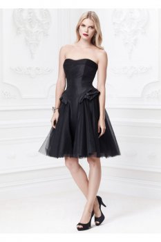 Short Taffeta Dress with Hip Detail Style ZP285024