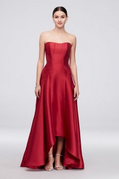 Strapless Mikado High-Low Ball Gown Truly Zac Posen ZP281802