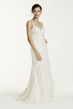 Chiffon Tank Sheath Gown with Illusion Back Style SWG647