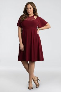 2018 New Style Elise Flutter Plus Size Dress 15162203