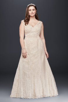 All Over Beaded Lace Trumpet Gown Style 9T9612