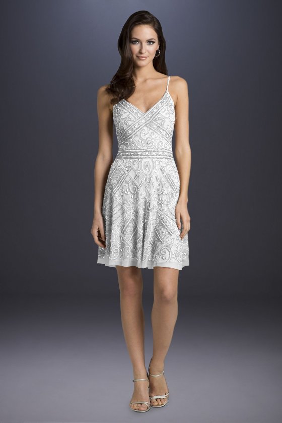 Annabelle Beaded A-Line Dress 29989D