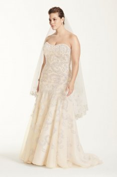 Lace Trumpet Beaded Wedding Dress Style 8CMB619
