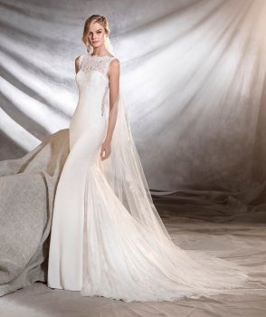 2017 ORESTE Pattern Romantic Pronovias Lace Wedding Dress