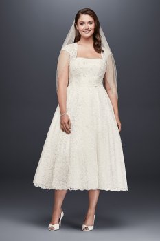 Strapless Tea-Length Gown with Cap Sleeve Shrug Style 9T9948