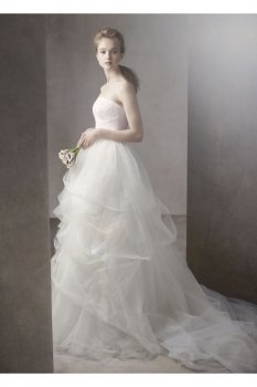 Lace and Tulle Wedding Dress Style VW351065
