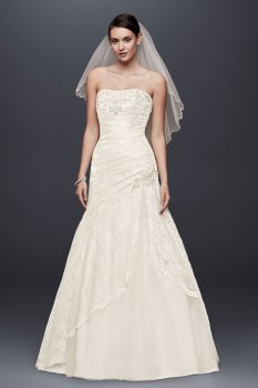 A-line Lace Wedding Dress with Side Split Detail Style YP3344