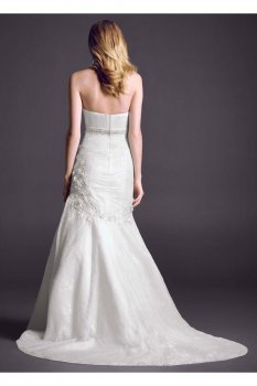Lace Wedding Dress with Floral Detail Style CWG377