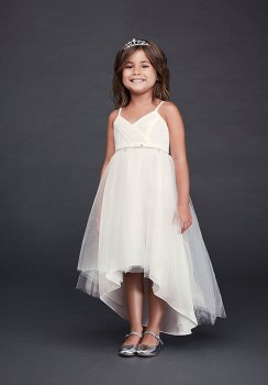 As Is High-Low Flower Girl Dress with Belt AI17200288