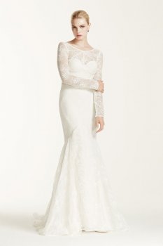 Truly Zac Posen Lace Long Sleeve Wedding Dress Style ZP341506