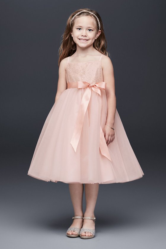 New Arriving Sequined Tulle Flower Girl Dresses Style WG1370