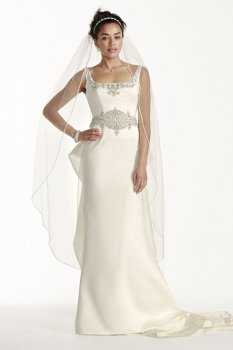 Satin Tank Mermaid Wedding Dress Style CWG708