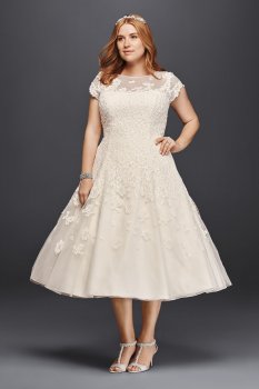 Cap Sleeve Illusion Wedding Dress Style 8CMK513