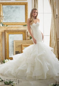 Top Selling Sweetheart Neckline Strapless Mermaid Wedding Gown 2879