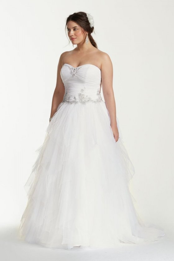 Strapless Tulle Ball Gown with Sweetheart Neckline Style 9WG3722