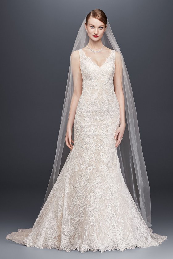 Fancy New Style Lace Mermaid Wedding Dress CWG747