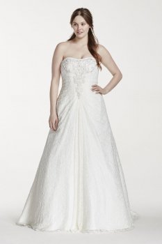Sweetheart Strapless Gown with All Over Lace Style 9OP1240