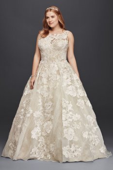 Tank Lace Wedding Dress with Beads Style 8CWG658