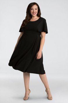 Estella Crepe Plus Size A-Line Dress 11172806