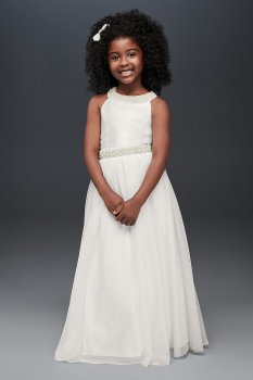 Fancy Pearl Trim Flower Girl Dress SC319D02QL9K