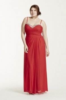 Embellished Crisscross Pleated Bodice Dress Style 211S63320W