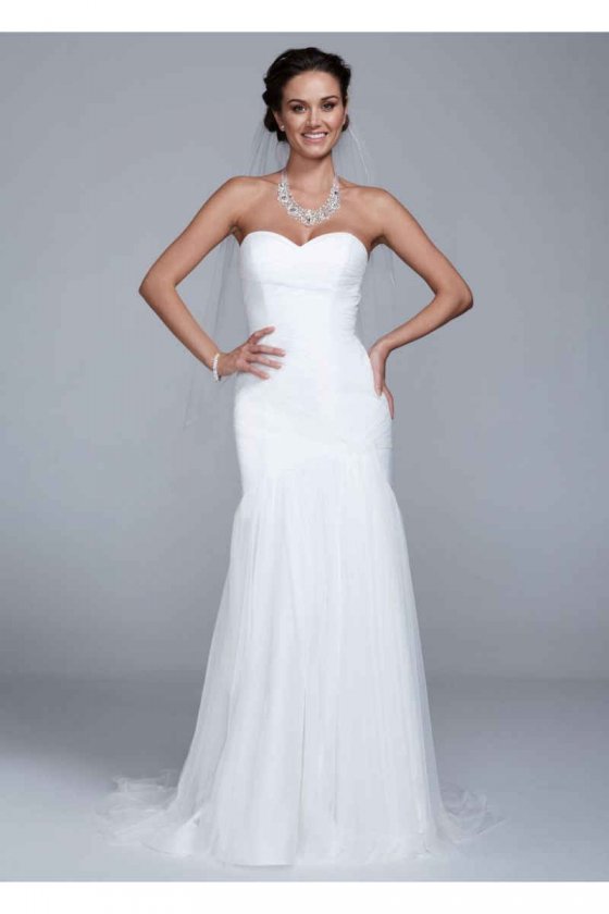 Strapless Tulle Trumpet Gown Style WG3591
