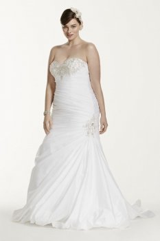 Strapless Sweetheart Trumpet Wedding Gown Style 9V3476