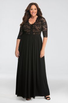 Jasmine Lace Plus Size Evening Gown 13182601