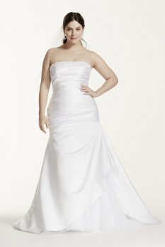 Strapless Trumpet Gown with Beaded Detail Style 9KP3716