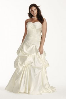 Strapless Drop Waist Gown with Sweetheart Neckline Style 9OP1244