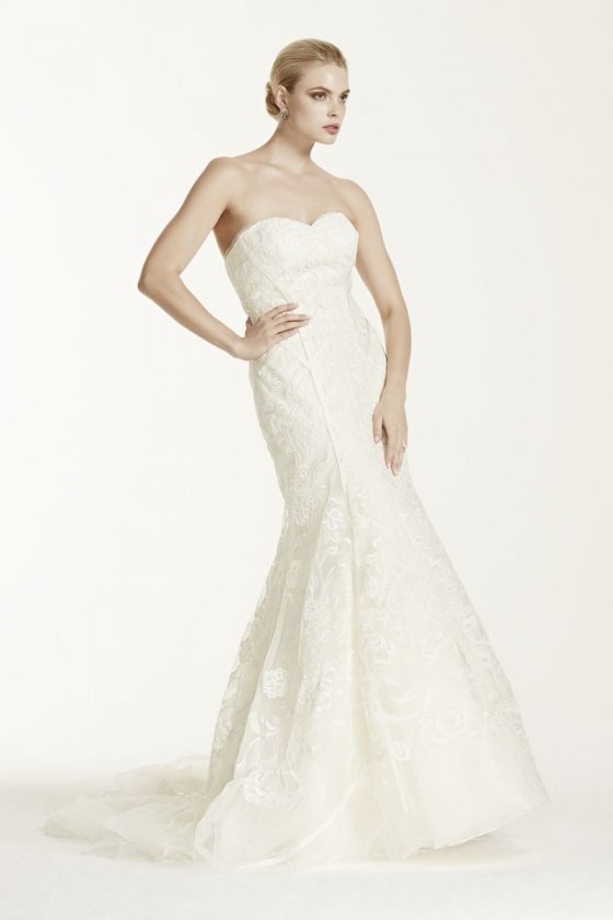 Truly Zac Posen Tulle Mermaid Wedding Dress Style ZP341419