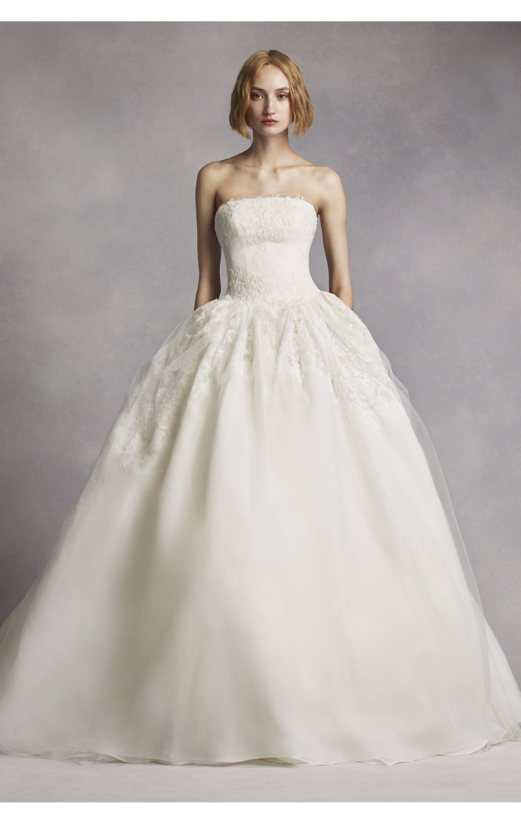 Most Popular New Coming Twill Gazar Tulle Wedding Gowns 4XLVW351088